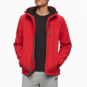 Calvin Klein Soft Shell Sherpa Zip Hooded Jacket