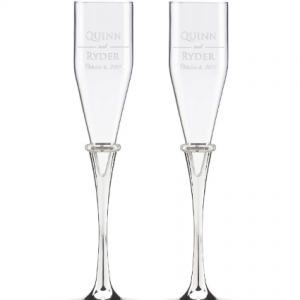 Lenox Devotion 2-piece Toasting Flute Set
