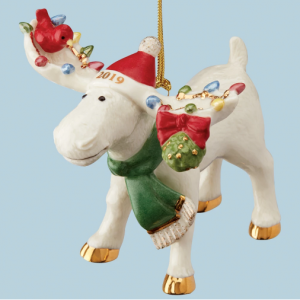 Lenox 2019 Under the Mistletoe with Marcel the Moose 麋鹿装饰