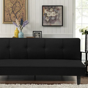 Serta 3-Seat Convertible Futon Sofa