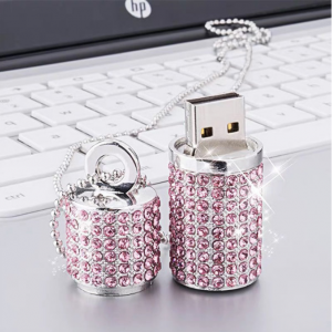 Crystal-Studded USB Flash Drive