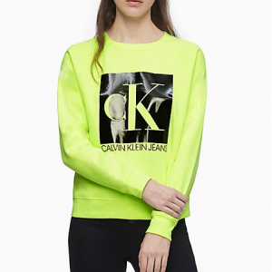 Calvin Klein Monogram Logo Neon 女士卫衣
