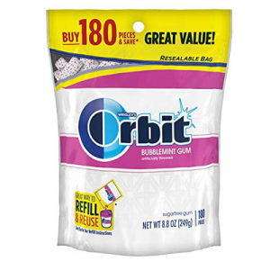 Orbit 無糖薄荷口味口香 180顆