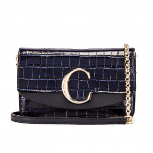 CHLOE C Embossed Croco 链条包