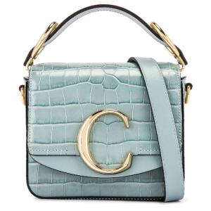 CHLOE Mini C Embossed Croc 斜挎包