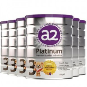 【6罐包邮装】A2 白金系列 婴幼儿配方奶粉（3段）1-3岁 900g*6