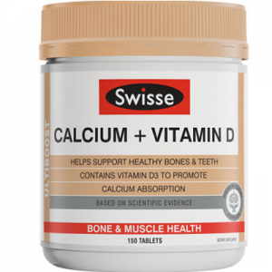 【12.12秒杀】Swisse 钙+维生素D片 150片 (成年人补钙，全家补钙）-每单限购1件