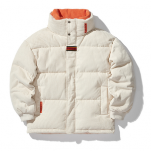 ROMANTIC CROWN 灯芯绒绗缝羽绒夹克