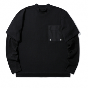 izzue 仿两件式圆领卫衣