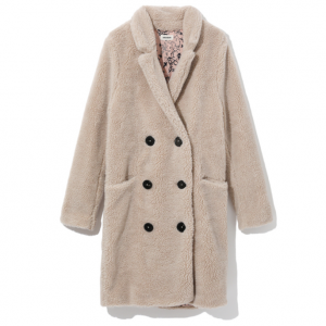 Zadig & Voltaire 双排扣毛绒大衣