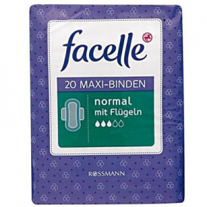 Facelle 3滴水 带护翼日用卫生巾 20片 230mm x 150mm x 9mm