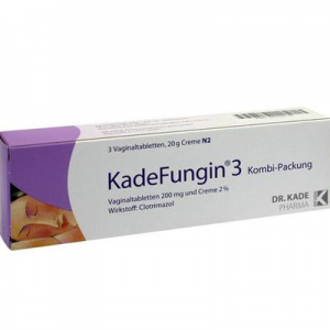 Kade fungin 3 妇科阴道片/孕妇/霉菌性/真菌/念珠菌 保养修复 3片 + 20g膏