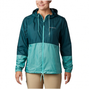 女士拼色防风夹克