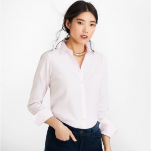 Brooks Brothers Classic-Fit Striped 女士纯棉衬衫