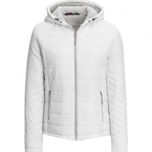 stoic nylon yoke sweater fleece jacket