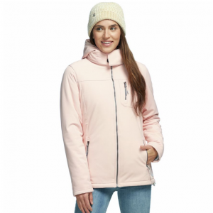stoic nylon yoke sweater fleece jacket