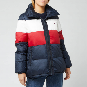 Tommy Hilfiger Women's Naomi Recycled Down Jacket - Rwb Colour Block