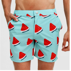 Mosmann Men's Tailored Swim Shorts - Melon Brando