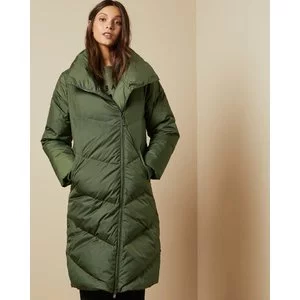 ted baker breiy collared long padded coat