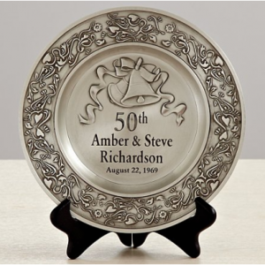 Anniversary Pewter Plate