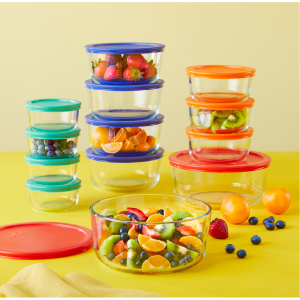 Pyrex 24-piece Simply Store Round Glass Food Storage Set @ Walmart