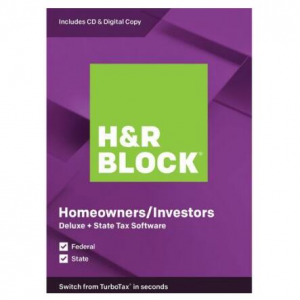 H&R BLOCK Tax Software Deluxe + State 2019