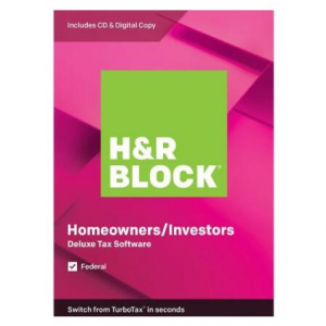 H&R BLOCK Tax Software Deluxe 2019