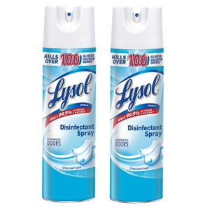 Lysol 清新香味消毒喷雾 38盎司(2X19 Oz) @ Amazon