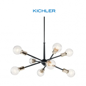 Kichler Armstrong 8灯30英寸宽人造卫星吊灯