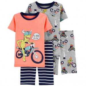 男童纯棉睡衣4件套