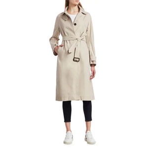 Max Mara Treated Cotton Trench Coat
