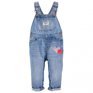 OshKosh 女童牛仔背带裤