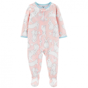 Carter's 女童连体包脚睡衣
