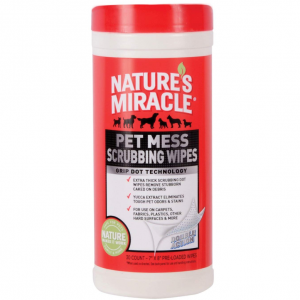 Nature's Miracle Pet Mess Scrubbing Wipes @ Amazon