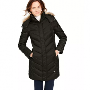 Kenneth Cole Faux-Fur-Trim 面包服