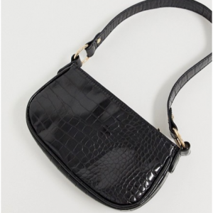 ASOS DESIGN croc effect 90s 单肩包