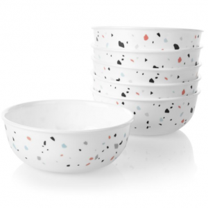 Corelle® Terrazzo Rosa 16盎司小汤碗套装（6件）