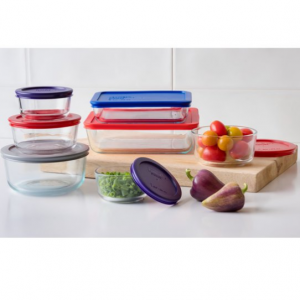 Pyrex 玻璃食品储存盒14件套 @ Walmart