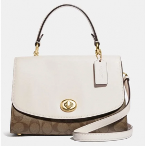 Coach Tilly Top Handle Satchel With Signature Canvas