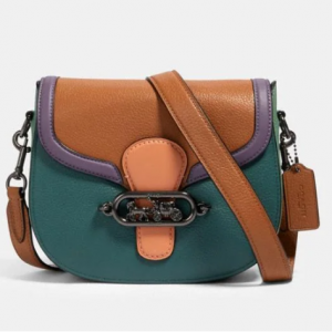 Coach Jade Saddle Bag In Colorblock