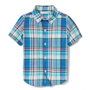 男童短袖衬衫