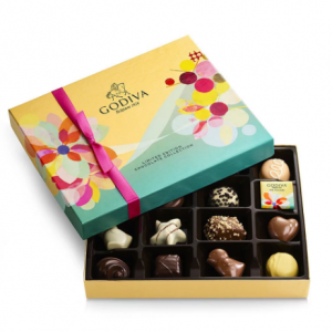 Assorted Chocolate Gift Box, Spring Ribbon, 16 pc.