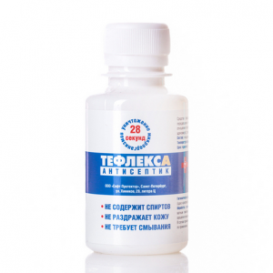 Тефлекс А, Кожный антисептик, с пробкой, 100 мл