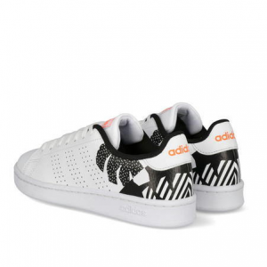 adidas アディダス ADVANCOURT LEA FARM W レディーススニーカー(アドバンコートレザーファームW) EH1112 フットウェアホワイト/シグナルコーラル