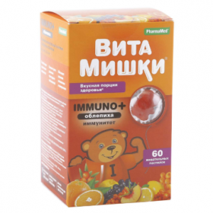 ВитаМишки Immuno+ пастилки жевательные 60 шт. облепиха