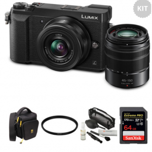 B&H - Panasonic GX85 微单相机 12-32&45-150mm双镜头套装 ，立减$154.30