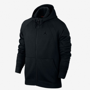 ТОЛСТОВКА JSW WINGS FLEECE FULL-ZIP, BLACK/BLACK