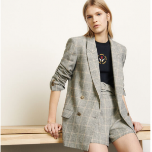 Sandro Paris Checked Blazer
