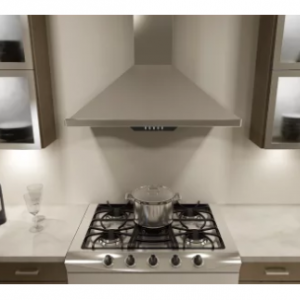 Miseno 240 - 750 CFM 30 Inch Stainless Steel Wall Mounted Range Hood with Dual Halogen Lighting Sy