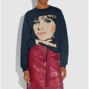 coach x richard bernstein sweatshirt with barbra streisand